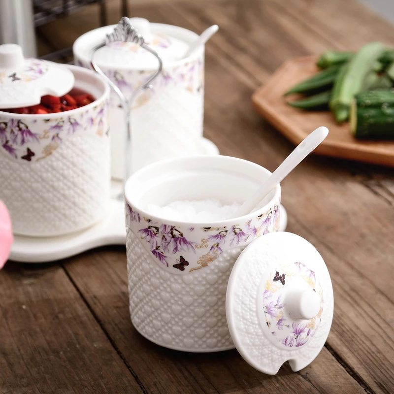 Баночка для специй соли и перца Кухня аксессуары Керамика контейнер приправы