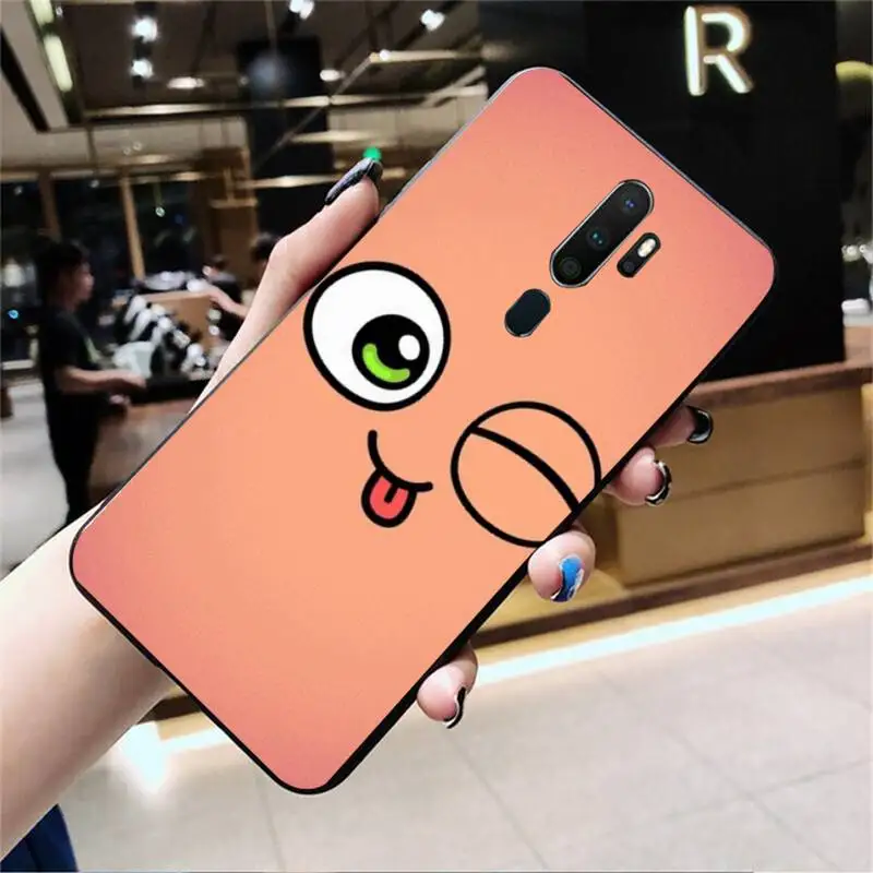 

LJHYDFCNB Cartoon Expression Bag Phone Case For Oppo Reno2 Z 2Z Realme5 6 Pro R9 11 Plus 15 17 Pro