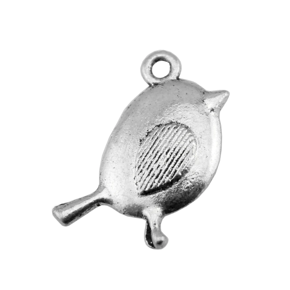 WYSIWYG 10 штук Amulets Bird 20x13mm тибетская бронза серебряный цвет Подвески для ювелирного изделия, ручной работы, изготовления браслетов, ожерелий.