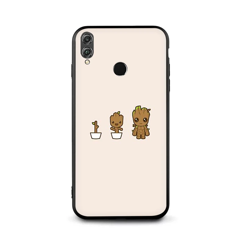 B7 EWAU Marvel милый мультфильм Грут силиконовый чехол для телефона для Huawei Honor 6a 7A Pro 7C 7X8X8 9 Note 10 Lite view 20 9X Pro - Цвет: B7