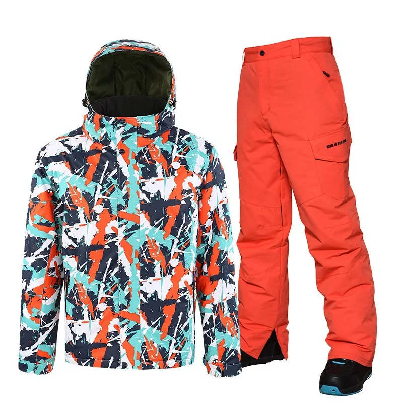

Anorak Men's Korean-Style Waterproof Thermal Double-Board Snowboard Clothing Men's Suit