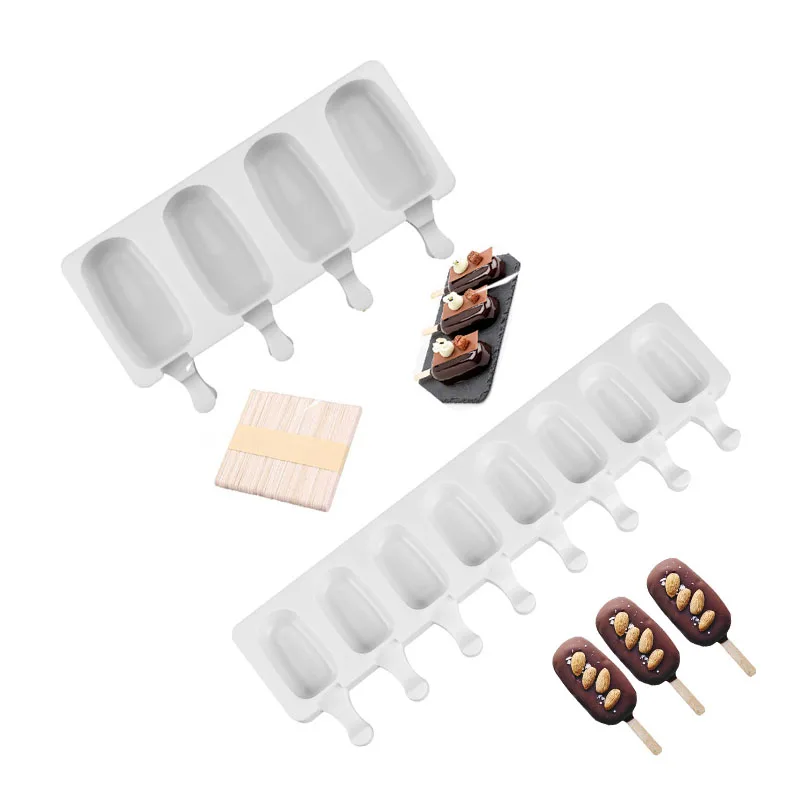 Силиконовая форма для мороженого с палочками Мультяшные формочки в форме