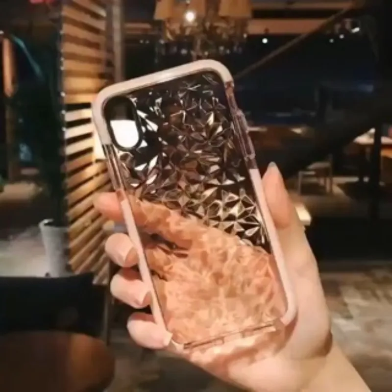 

Stylish Dimond Shape Silicone Full Protection Anti-drop Case for Iphone 6 6s 6p 6sp 7 7p 8 8p X XS XSMAX Soft Transparent Phone