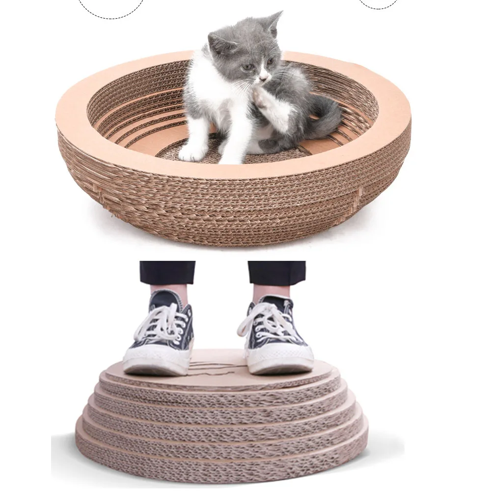 Тип чаши кошка Catnip скребок для ногтей подстилка-кровать игрушка кошки скребок гофрированная бумага котенок Коврик Отдых товары для домашних животных