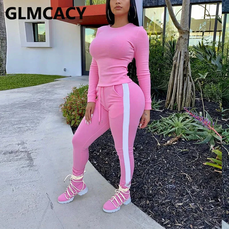 Комплекты из 2 предметов размера плюс женские костюмы футболка с длинным рукавом