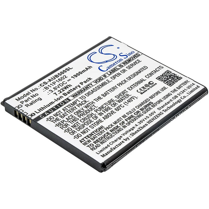 

cameron sino for ASUS X00A X00ADA ZB500KL ZenFone Go 5.0 B11P1602 battery