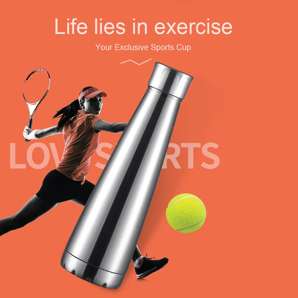 Портативный термос из нержавеющей стали с вакуумной изоляцией бутылка для воды