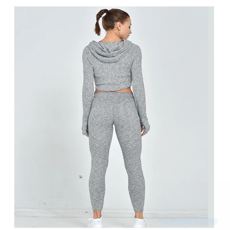 

100set New sexy exposed navel fitness clothes female sports tight and quick-drying was thin training yoga running clothes