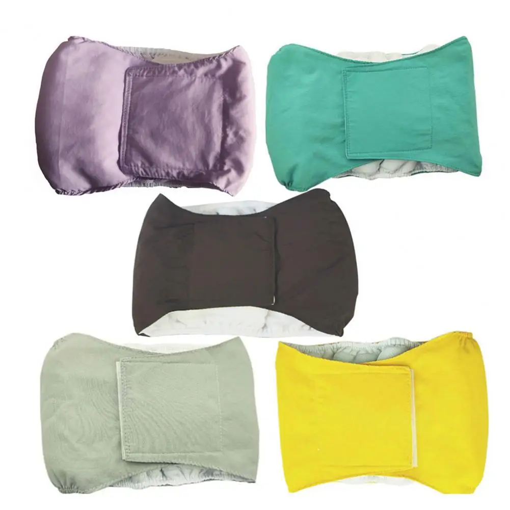 

Reusable Washable Dog Shorts Pet Diaper Absorbent Waterproof Cotton Dog Physical Diaper Pants Wrap for Puppy