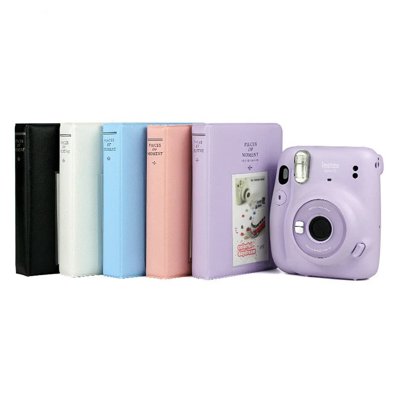 

3 Inch Large Capacity Storage Photo Card Holder For Fujifilm Instax Polaroid Mini11 Mini 11 64 Pockets Picture Album Case Cover