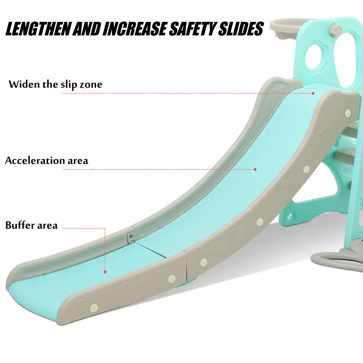 

Multifunctional Toys Slide Swing Basketball Box Combination Children Indoor Slide Swing Home Kindergarten Baby Playground