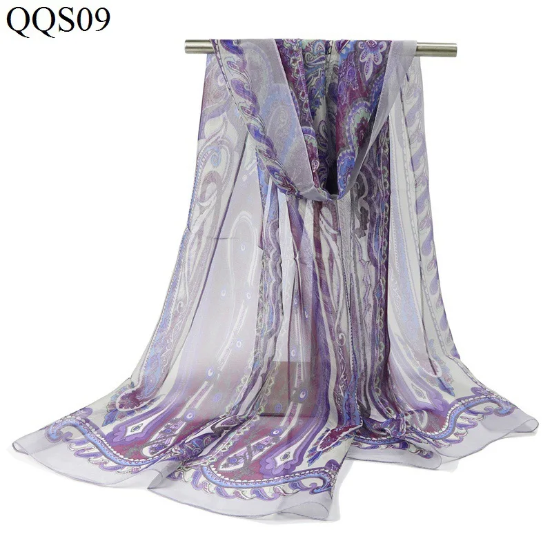 Шелковый шарф женский весенний и летний солнцезащитный пляжный полотенце тент