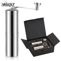wholesale portable hand coffee grinder stainless steel grinder pepper grinder coffee machine gift box set