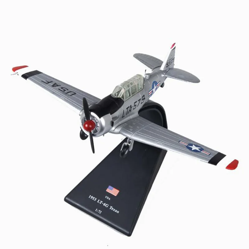 

1/72 scale WWII USA 1953 T6 LT-6G Texan Fighter Navy Army fighter aircraft airplane models adult children toys