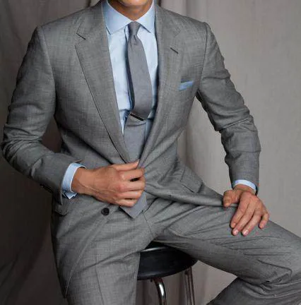 Мужской костюм Slim Fit 2018 мужские свадебные костюмы для шафера на выпускной светло