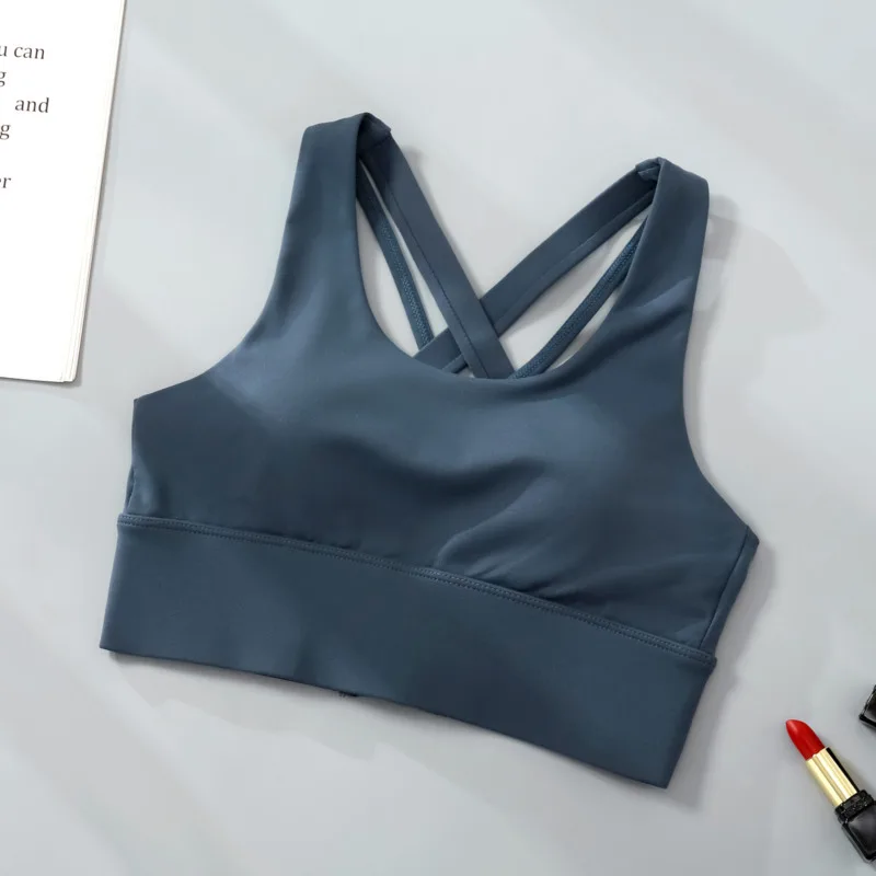 

LLPUSLUO Women Cross Training Beauty Back Sports Bra Vest Gym Crop Top Push Up Sweat Absorbent Shockproof Fitness Yoga Underwear