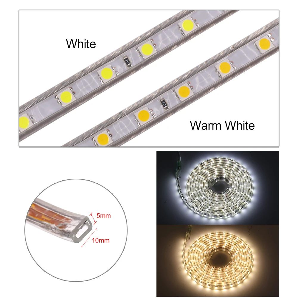 Музыка Светодиодный светильник полосы 110V 220V 60 светодиодный 5050 SMD RGB Гибкие полоски светодиодный светильник с 24-мя клавишами пульт дистанционного управления наружного и внутреннего декора