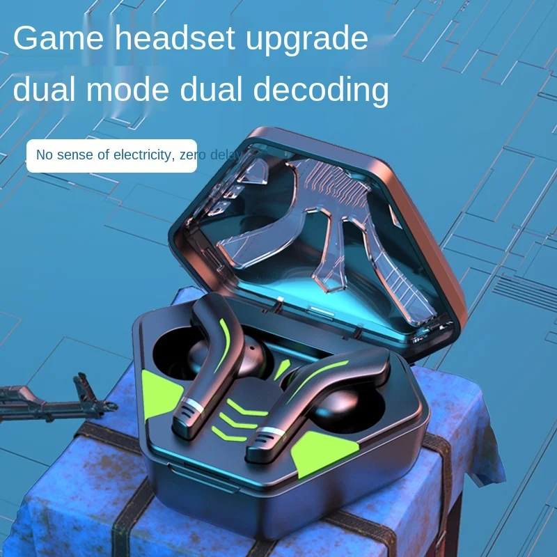 

Новинка 2021, Беспроводная игровая Bluetooth-гарнитура TWS VG168 MD168 с низкой задержкой, крутая черная гарнитура для энтузиастов с технологией, игрова...