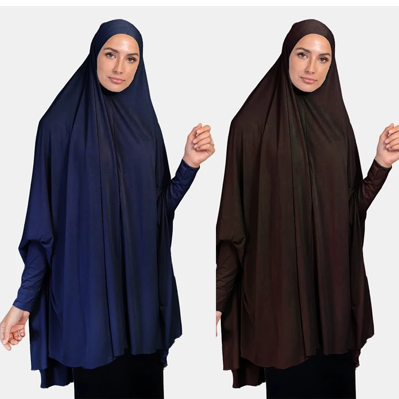 

ИД женский мусульманский длинный хиджаб цзилбаб Паранджа Исламская молитвенная одежда верхний Тюрбан Хиджаб шали паранка Рамадан хиджаб