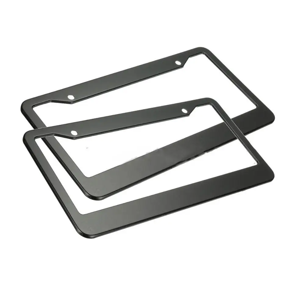 2 шт. 12 дюймов x 6 Нержавеющая сталь Авто номерной знак рамка Чехлы комплект для