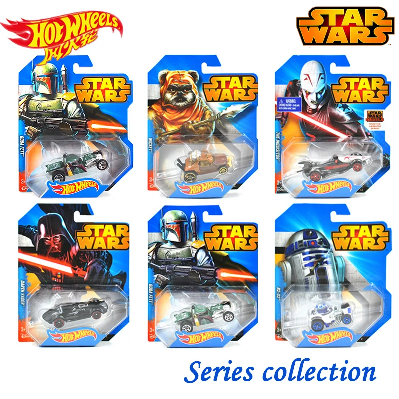 Подлинные Hot Wheels Звездные войны классический фильм тема серии ролевая модель автомобиля коллекция игрушек для детей мальчиков подарок на день рождения CGW35