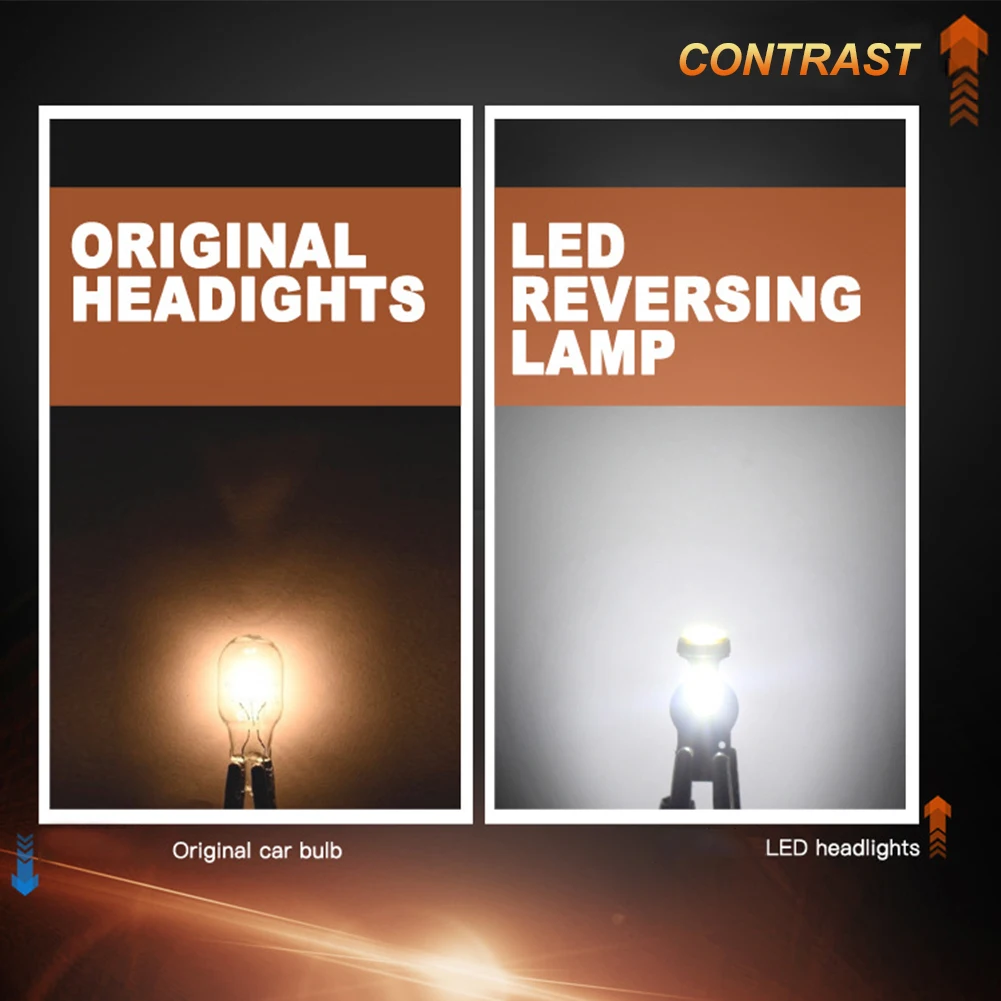 

10x T10 501 W5W 7020 3SMD Canbus Error Free Xenon White LED Wedge Light Bulb Map Dome Courtesy Side Marker License Plate Lights