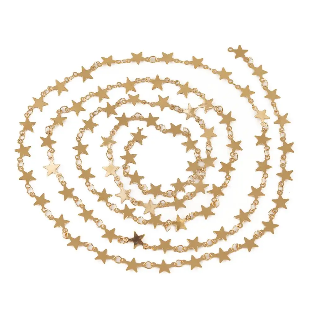 

2meter/Lot Jewelry Accessories Charms Lips Beads Star Oval Circle Copper Chain Jewelry Diy Bracelet Necklace Making