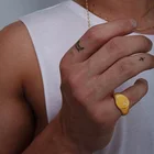 Женское и мужское кольцо Star Signet North Star, кольцо золотого цвета, изысканное кольцо, эффектное кольцо