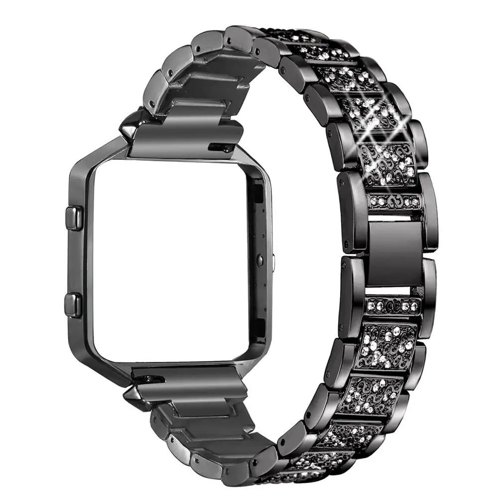 Oulucci нержавеющая сталь для Fitbit Blaze полосы с рамкой ремешок для часов сменный ремешок аксессуар ремешок для Fitbit Blaze ремешок - Цвет ремешка: blaze