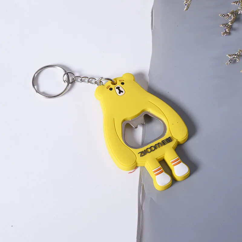 

Pvc soft bottle opener rubber screwdriver cute cartoon bottle opener, refrigerator bottle opener, kitchen accessories