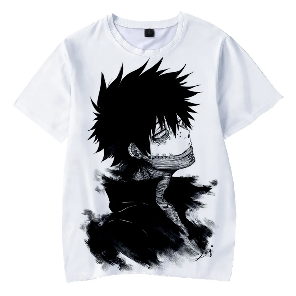 

2021 My Hero Academia Dabi Japanese tide brand 3Dprinted Tshirt men and women fashion Harajuku anime O-neck Tshirt boy and girl