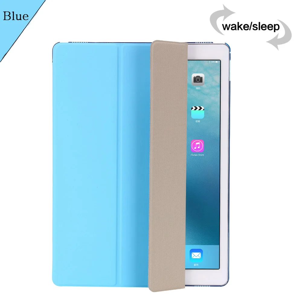 Blue Cмарт-чехол для планшета для iPad 10,2 дюймов 7-го поколения, авто спящий/Пробуждение складной чехол-книжка подставка чехол для iPad 10,2-дюймовый сумка - Цвет: Blue