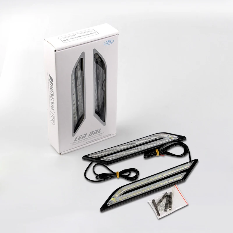 2 шт. автомобильный Стайлинг DRL светодиодные дневные ходовые огни тормоз и
