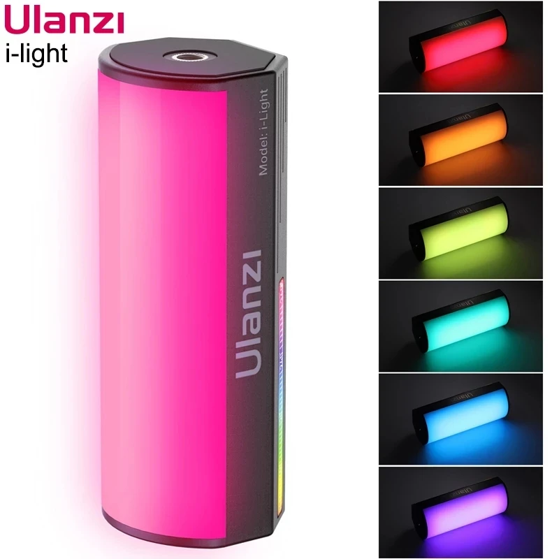 

Ручной Светильник Ulanzi i-Light, светодиодный светильник RGB для видеосъемки 2500-9000K, светильник для фотосъемки, светильник-трубка Rgb Ice для прямой т...