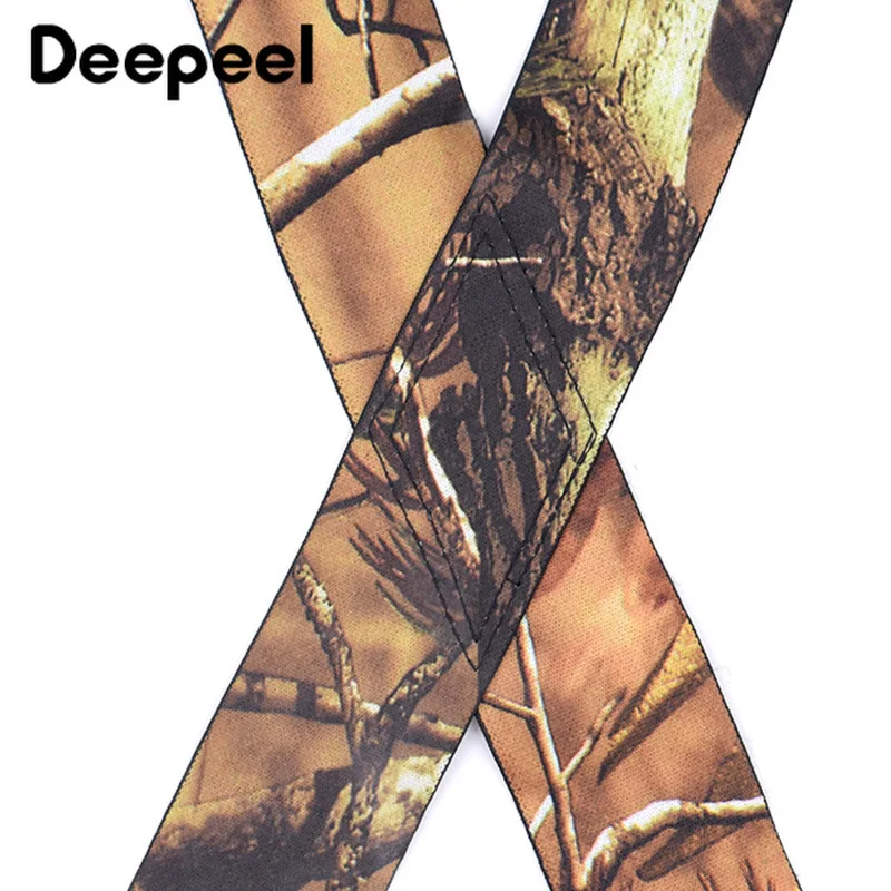 Deepeel 1 шт. 5*120 см мужские камуфляжные подтяжки с 4 клипсами винтажные уличные