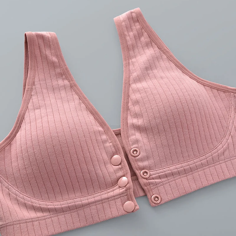 

Wire Free Nursing Bra Cotton Breathable Breastfeeding Bras for Pregnant Women Maternity Bra Plus Big Size Feeding Bra