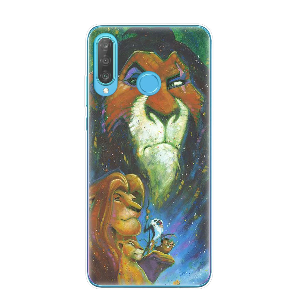 Cartoon Lion King nala simba timon Phone Cases for Huawei P30 P20 Mate 20 Lite Pro P8 P9 P10 Lite Cover Coque Etui fundas