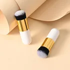 Кисть для тонального крема, мягкая, для макияжа, плоская, профессиональная, для нанесения пудры, румян, многофункциональная Кисть для макияжа