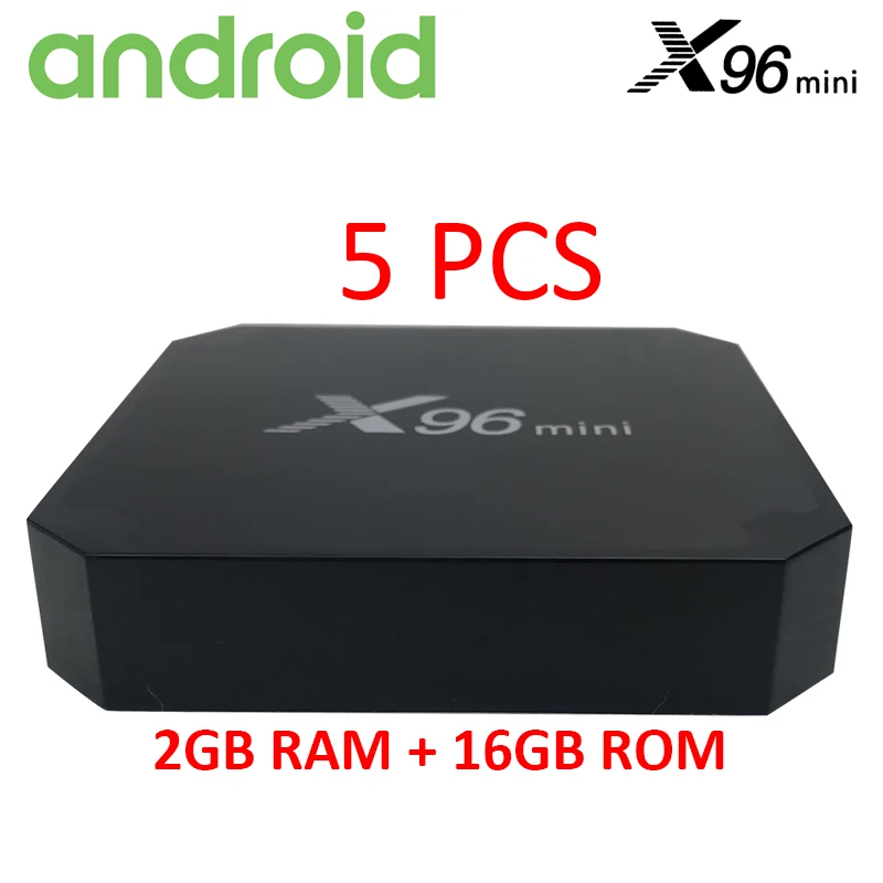X96mini 5PCS Android tv BOX X96 mini Android 7,1 Бразилия Нидерланды Польша Испания Португалия, Италия Франция Великобритания арабский MARS tv X IP tv бесплатный тест - Цвет: X96mini 5PCS