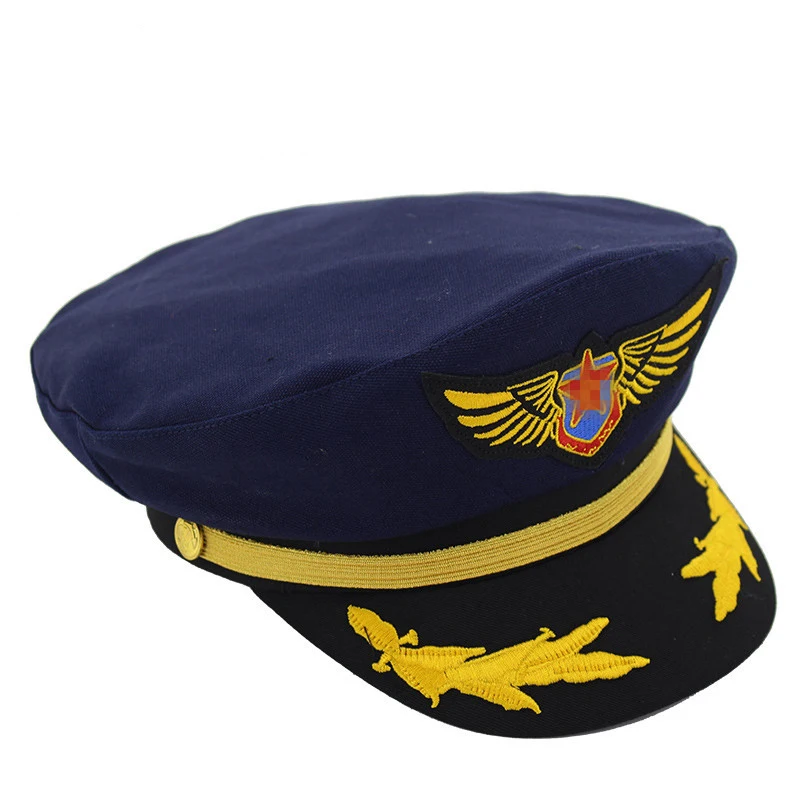 Cotton Navy Hat Cap for Men Women Children Fashion Flat Army Sailor Captain Uniform Boys Girls Pilot Caps Adjustable | Аксессуары для