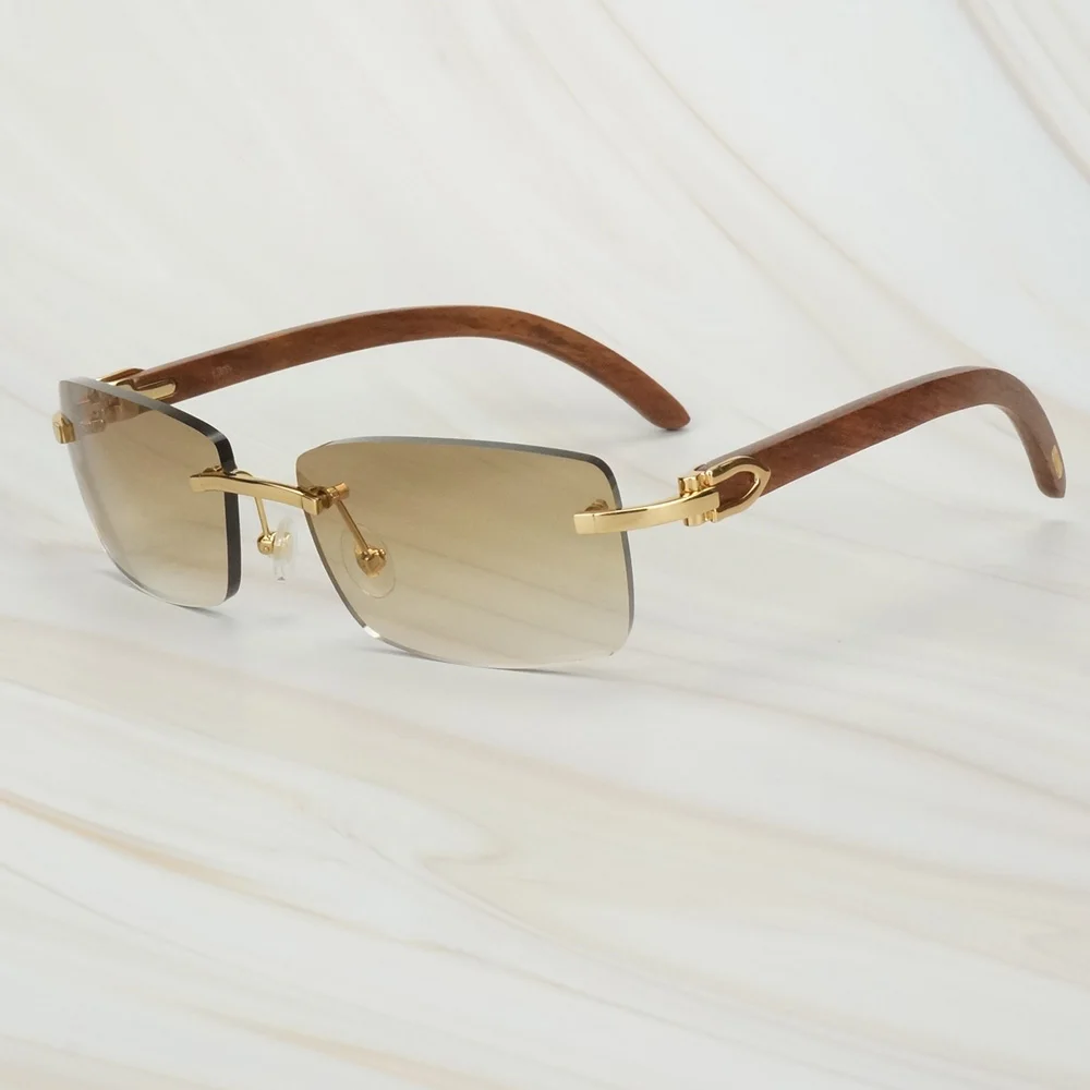 Модные деревянные мужские модные солнцезащитные очки Carter для женщин красные