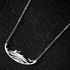Ожерелье из нержавеющей стали для женщин, чокер простого дизайна с морской волной и морским серфингом, ожерелье для серфинга, хороший подарок для женщин