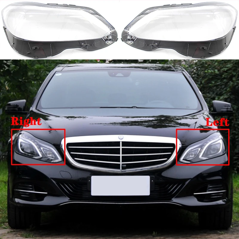For Mercedes-Benz E-class W212 E200L E260L E280L E300L E350L 2014-2015 Car Front Headlight Cover Headlamp Lampcover glass Shell