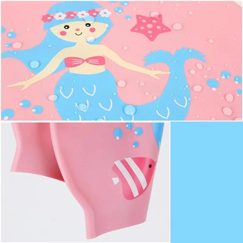 

Kids Swim Caps Baby Waterproof Bathing Hat Children Summer Swimming Hat for Long and Short Hair Kids Boys Girls