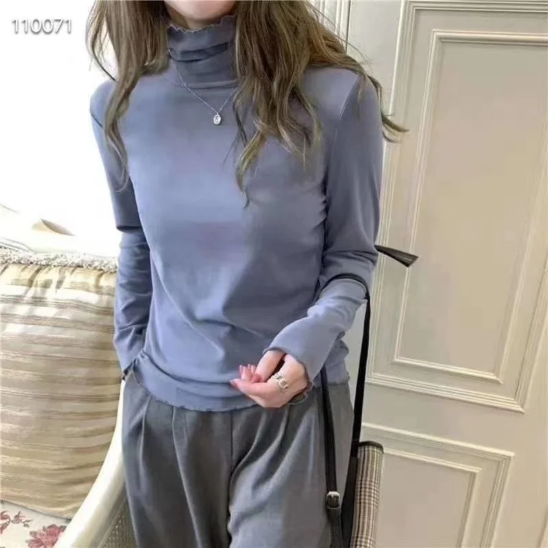 

Undershirt Women's Warm Fall/Winter Slim Ear Casual Rac