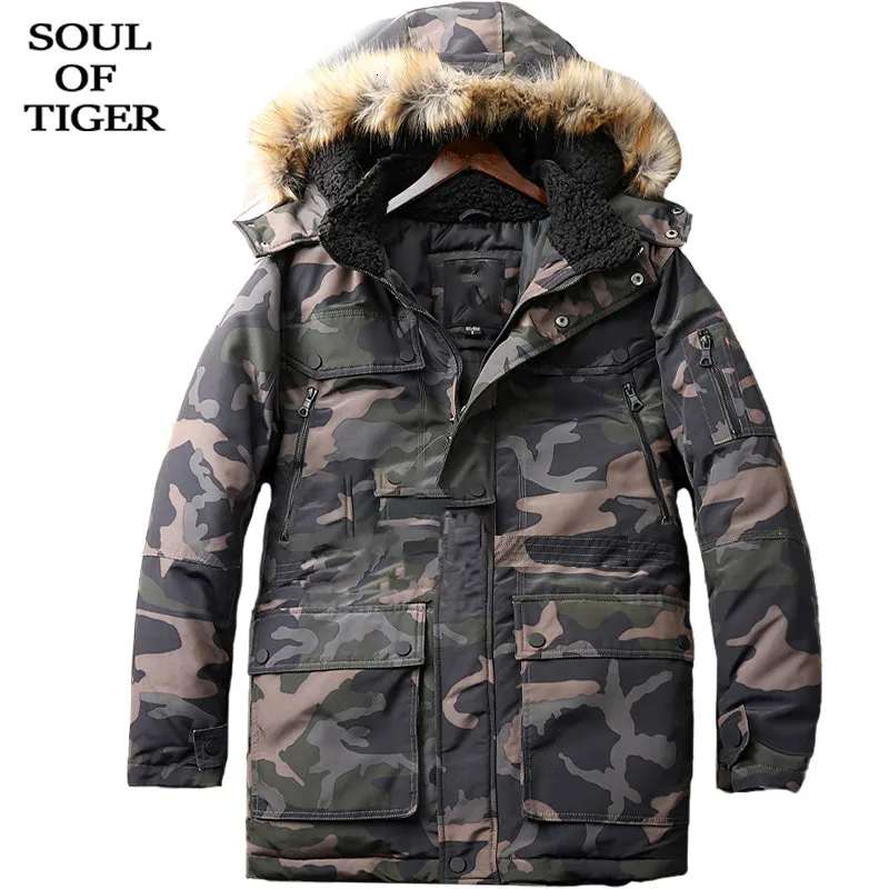 Мужские Винтажные парки с капюшоном SOUL OF TIGER повседневные свободные куртки