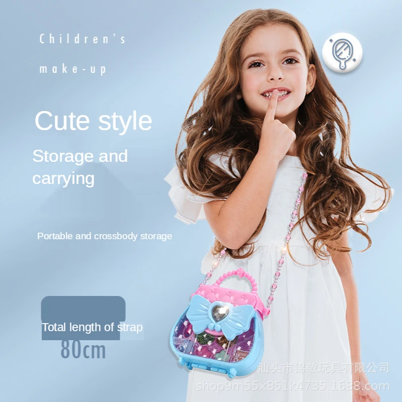 

Children's Cosmetics Toy Girl's Cosmetics Toy Handbag Suit Kids Makeup Set for Girls Kids Toys Makeup for Girls Birthday Gift