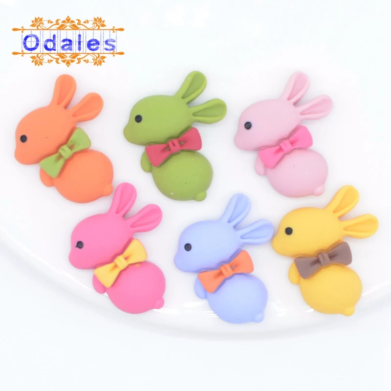 30 шт./лот милый бант кролик ручная печать мультяшная фигурка ремесла DIY девочки BB