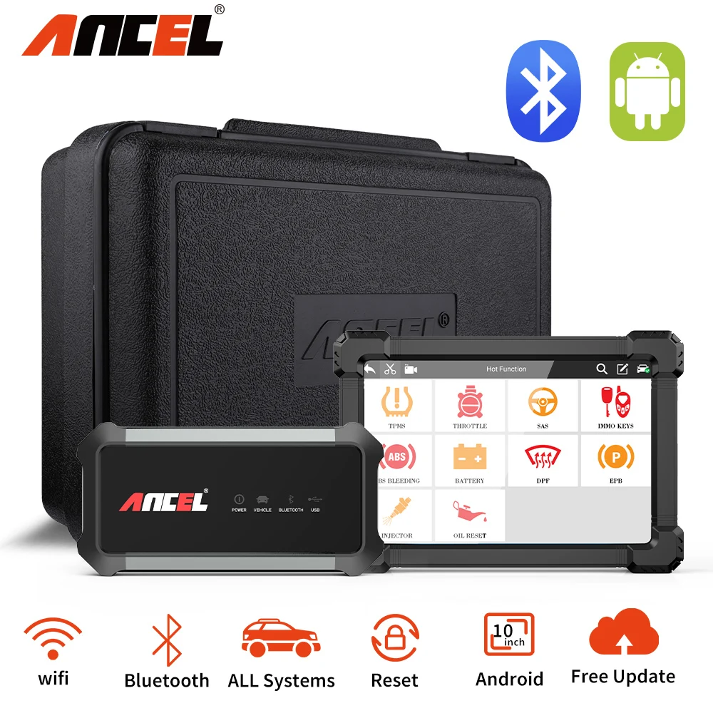 Ancel X7 OBD2 Bluetooth сканер Automotivo ABS подушка безопасности масла EPB DPF Сброс OBD 2