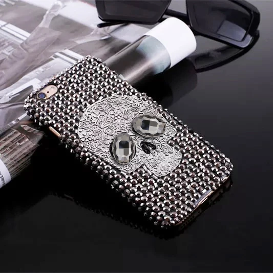 

Skull Phone Case For Samsung Galaxy S20 Ultra 5G S10 S10E S9 S8 Plus S7 Luxury Cute Plush Silicone Shockproof Soft TPU Cover